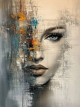 Vrouwengezicht | Abstract Gaze Unfolding van Zen en Meer