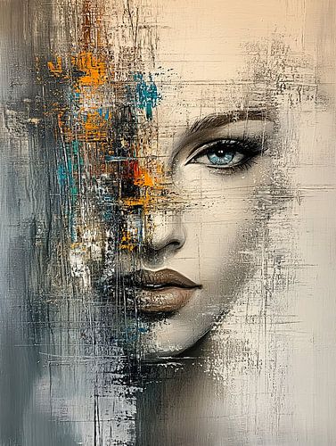 Visage de femme | Déploiement du regard abstrait