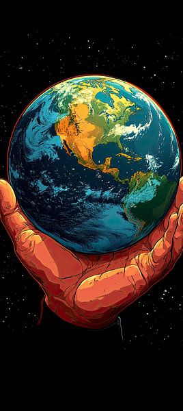 &quot;De wereld vasthouden: Universele zorg&quot; van fredi arlangga