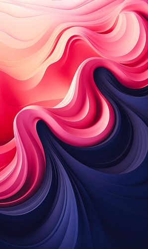 Dynamisch abstract schilderij