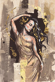 The Woman with the Golden Locks by Emiel de Lange
