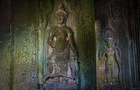 Sculpture in the temples of Angkor hat in Cambodia. Wout Kok One2expose by Wout Kok thumbnail