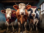 Cows in the barn by PixelPrestige thumbnail