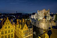 Ghent by night: Gravensteen (the count's castle) at night by Erik Brons thumbnail