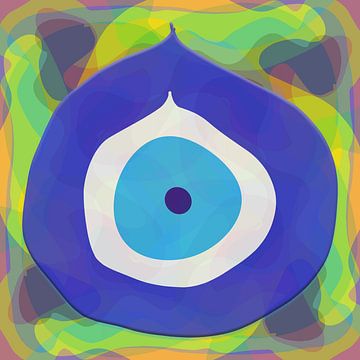 Glances of protection: a canvas print against the evil eye by ADLER & Co / Caj Kessler