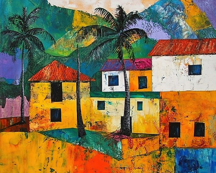 Cuba Kunst van Abstract Schilderij