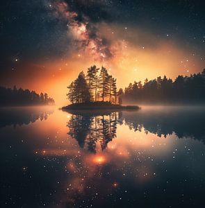 Leuchtender Sternenhimmel