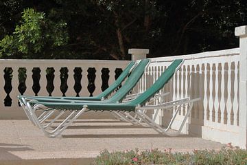 sunlounger on a holiday location