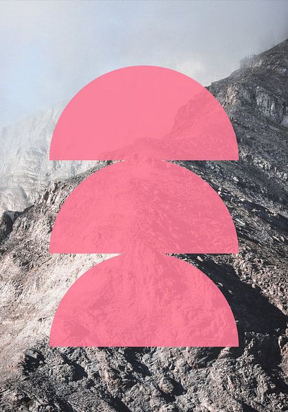 Pink Horizon Layers by Athene Fritsch