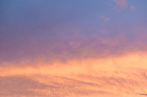 Zonsondergang, wolkenlucht