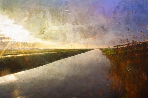 Lange niederländische Drainage.