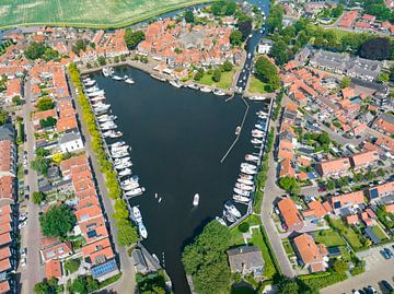 Blokzijl aerial view during summer in The Netherlands by Sjoerd van der Wal Photography