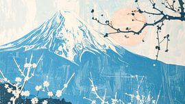 Zen Mountain Landscape: Modern Interpretation of Mount Fuji by Studio Pieternel