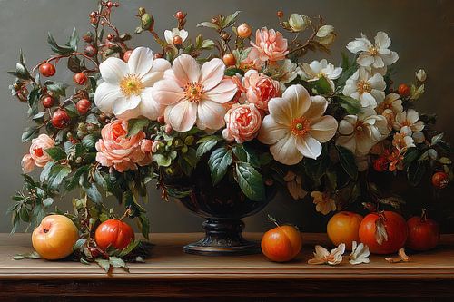 schilderachtig stilleven met bloemen