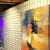 Klantfoto: Contemporart - Metropolis VI van Philippe HUGONNARD, op canvas