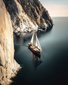 Segelboot vor der Insel