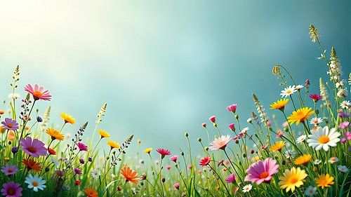 Wilde Blüten und sanfte Gräser