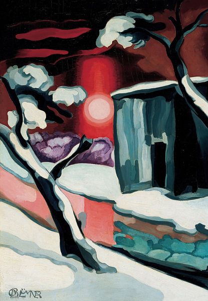 Oscar Florianus Bluemner-Last night of the year by finemasterpiece