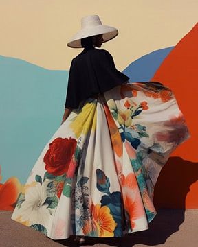 Colorée et surprenante "Mode colorée" sur Carla Van Iersel