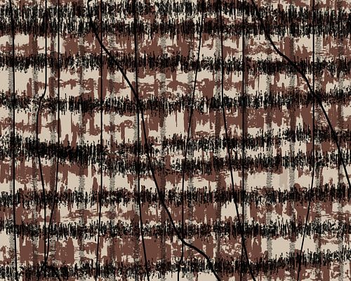 Zwart, bruin, witte lijnen.Retro jaren 70 patroon. Minimalistische woondecoratie.