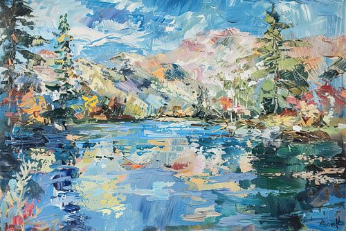 Blumen im Monet-Stil | Blumenfeld Impressionismus