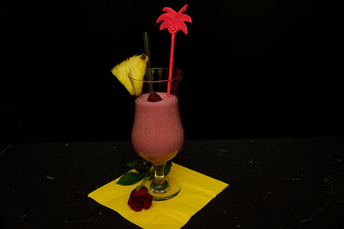 Framboos en ananas kokosnoot Smoothie