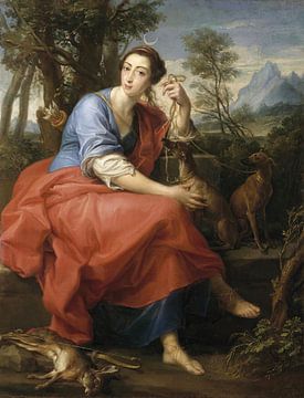 Portrait présumé de la Marquise Caterina Gabrielli en Diane, Pompeo Batoni