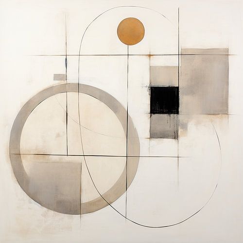 Beige Modern Abstract