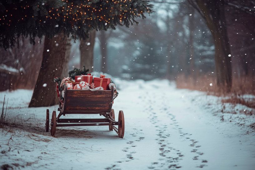 Weihnachten im Schnee von Poster Art Shop