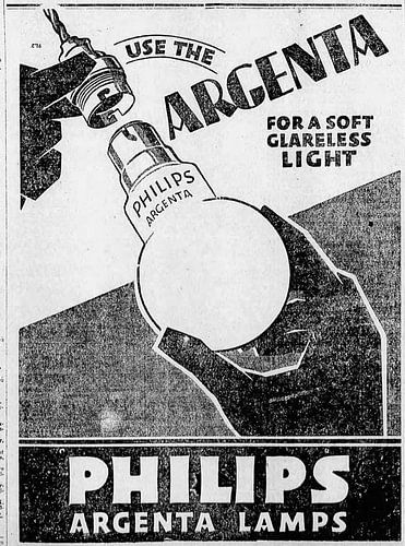 Philips advertentie 1929
