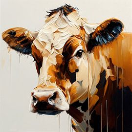Portrait of a cow by Bert Nijholt