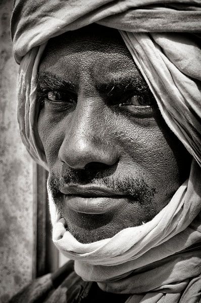 Touareg uit Timboektoe, Mali. van Ton Bijvank