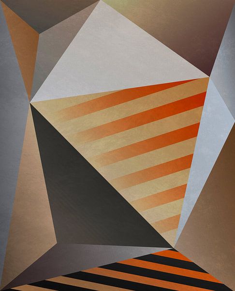Interconnected triangles 2 by Angel Estevez