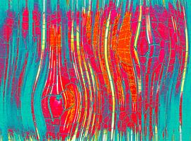 Abstrakte rote Streifen von Quinta Mandala