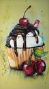 Cupcake-Malerei von Jos Hoppenbrouwers Miniaturansicht