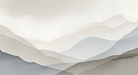 Minimalist Scandinavian Watercolor Painting