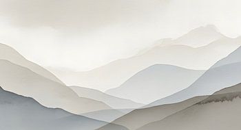 Peinture aquarelle scandinave minimaliste