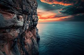 Sunset on the cliffs