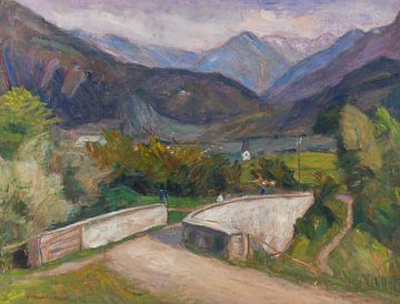 Zillenbachbrücke im Allgäu, Otto Modersohn