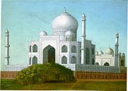 De Taj Mahal, Agra, Uttar Pradesh, Erastus Salisbury Field van Liszt Collection thumbnail