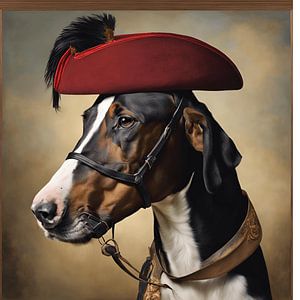 Der Hund, der ein Pferd sein will