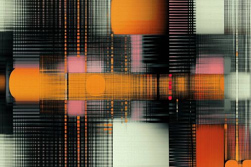 Abstract werk wiskundig-organisch