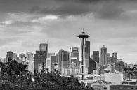 Skyline van Seattle met space needle van Ilya Korzelius thumbnail