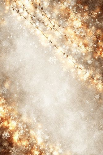 Light curtain in Winter Glow Snowflakes and Sparkle