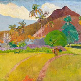 Paul Gauguin. The  Mountain by 1000 Schilderijen
