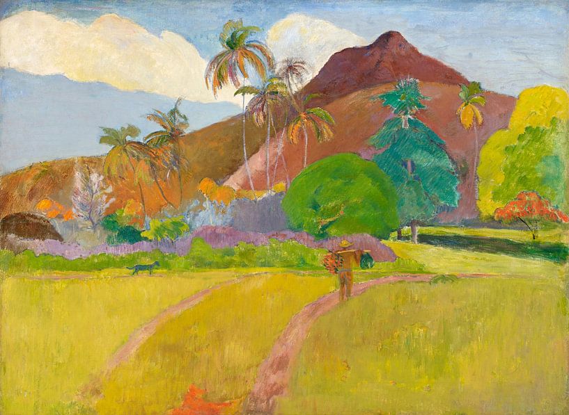 Paul Gauguin. The Mountain op canvas, behang, poster en meer