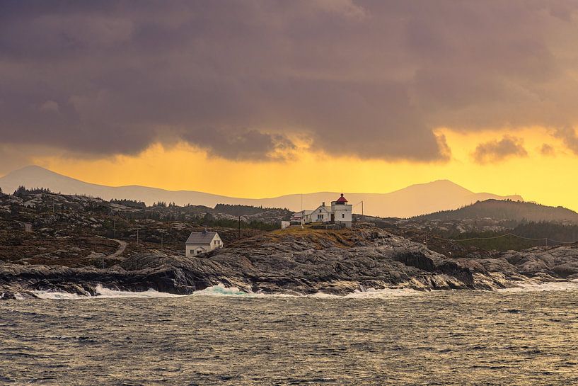 Mountains, rocks and beacons near Kristiansund in Norway by Rico Ködder
