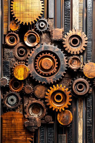 Industriële tandwielen en texturen