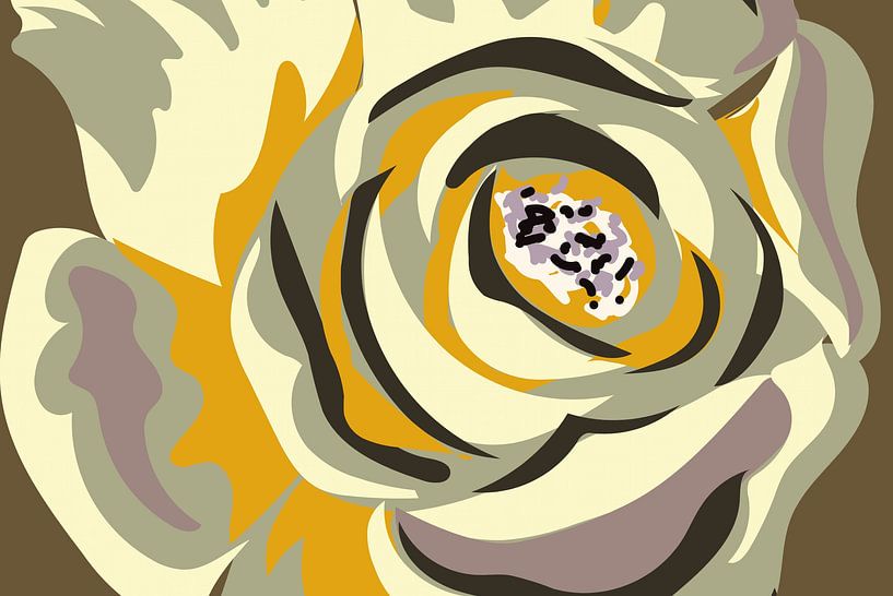 Moderne bloemen Landschap van FRESH Fine Art