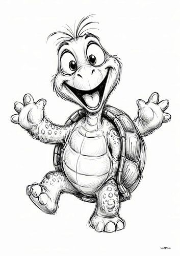 Cartoontje schildpad
